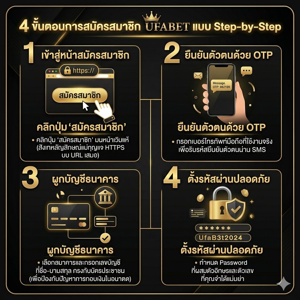 4 ขั้นตอนการสมัครสมาชิก UFABET
