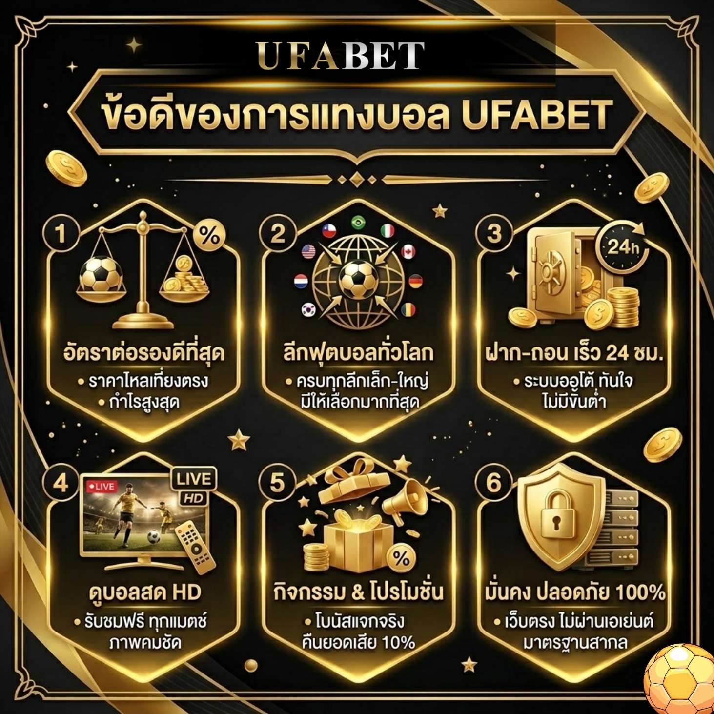แทงบอล UFABET ข้อดี