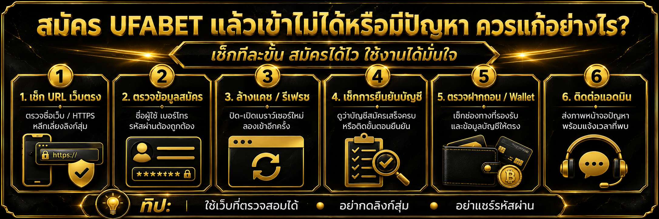 สมัคร UFABET แล้วเข้าไม่ได้