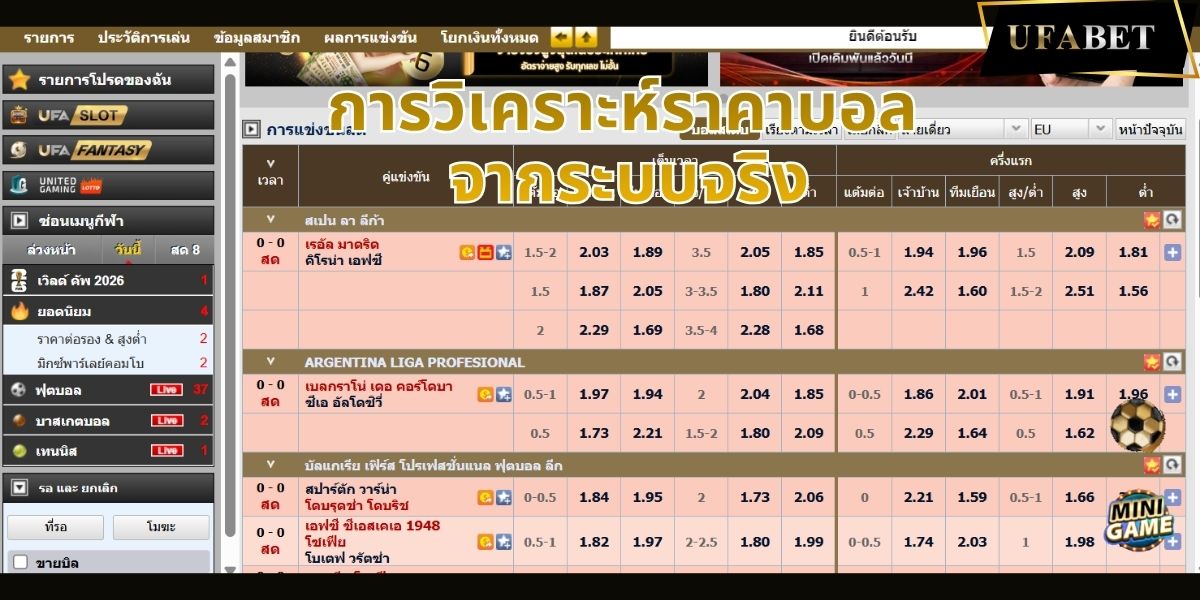 ราคาบอล UFABET ให้ความคุ้มค่าและผลประโยชน์มากกว่าเว็บทั่วไปจริงหรือ?