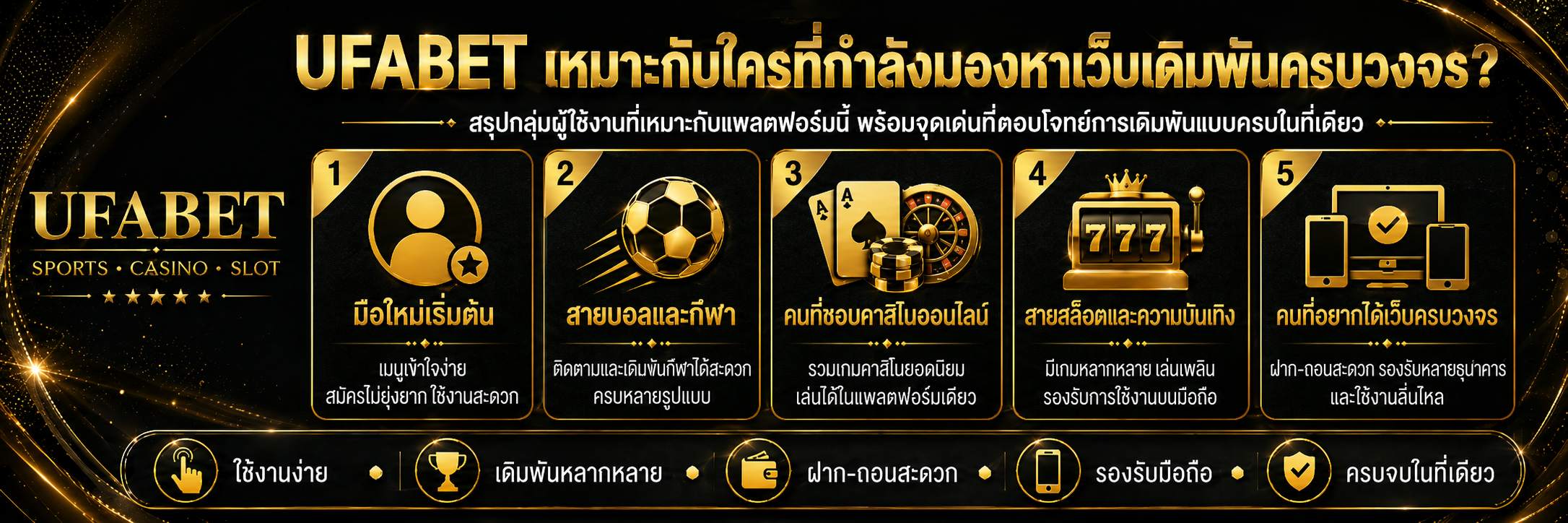 UFABET เหมาะกับใครมากที่สุด?