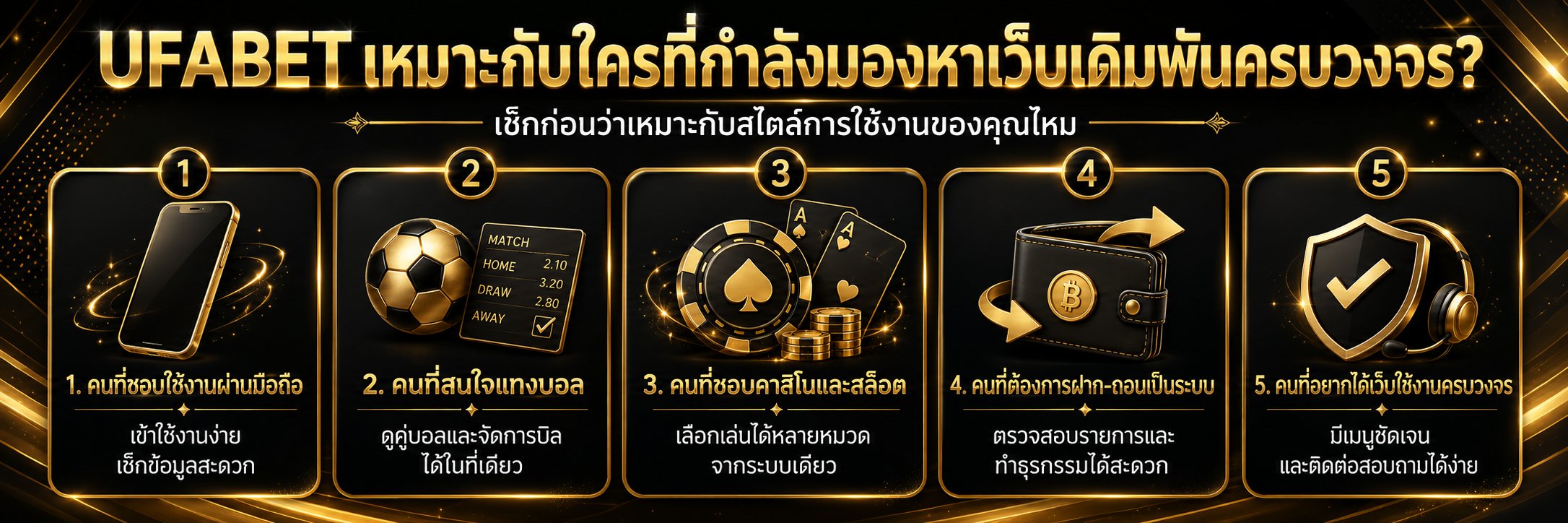 UFABET เหมาะกับใครที่กำลังมองหาเว็บเดิมพันครบวงจร?