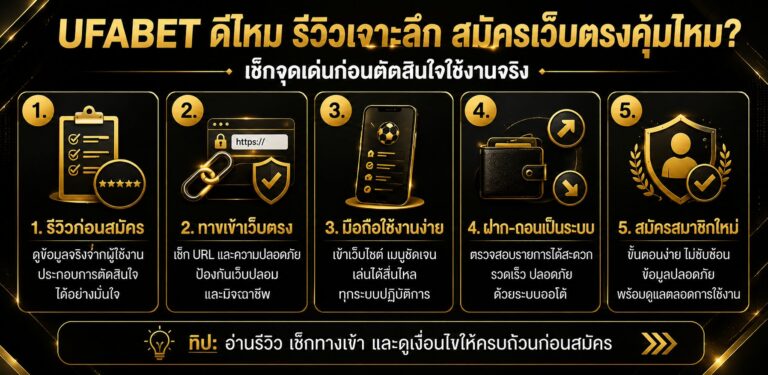 UFABET ดีไหม? รีวิวเปรียบเทียบ